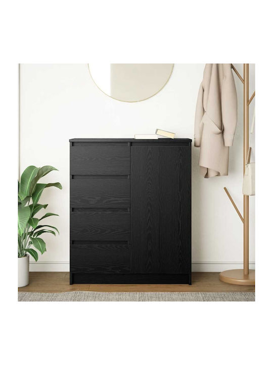 Чекмеджета Офис Дървена Black Oak 71x35x84см