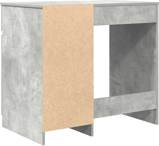 vidaXL Holz-Schreibtisch Beton Grau 86x49x76cm