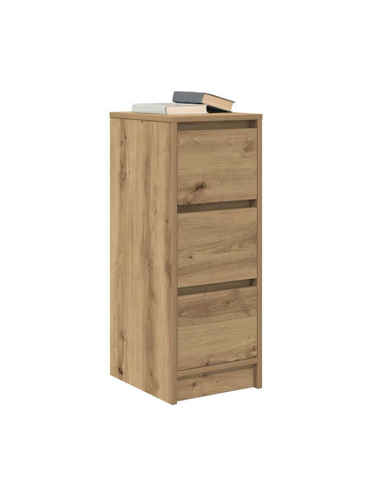 Office Storage Chipboard Cabinet Coffee L29.5xW34xH76cm