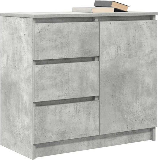 Sertar De Birou Din Lemn Gri 71x35x65cm