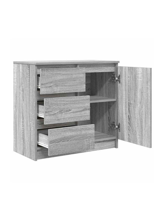 Συρταριέρα Γραφείου Ξύλινη Γκρι Sonoma 71x35x65cm
