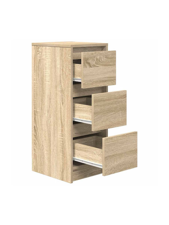 Office Storage Chipboard Cabinet Coffee L29.5xW34xH76cm
