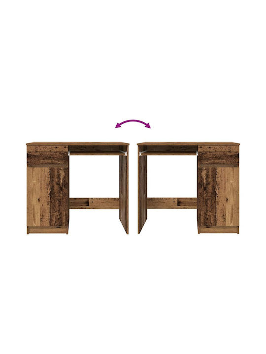 Γραφείο Ξύλινο Καφέ 86x49x76εκ.