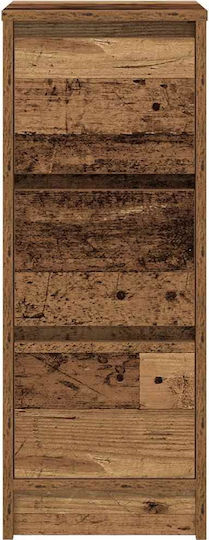 Büroaufbewahrungsschublade aus Holz Braune 29,5x34x76cm