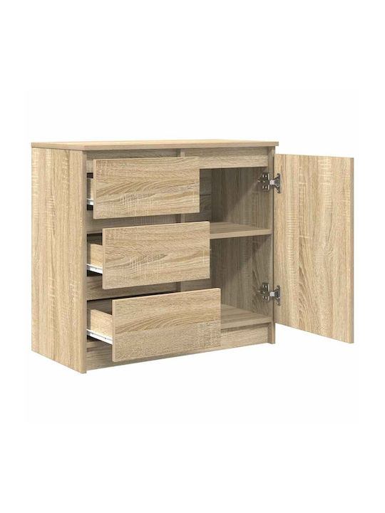Συρταριέρα Γραφείου Ξύλινη Καφέ Δρυς 71x35x65cm