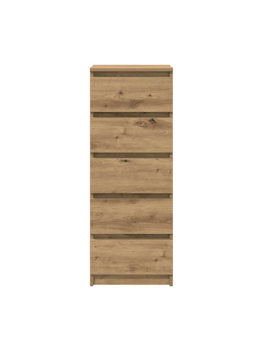 Συρταριέρα Γραφείου Ξύλινη Καφέ 37.5x35x99cm
