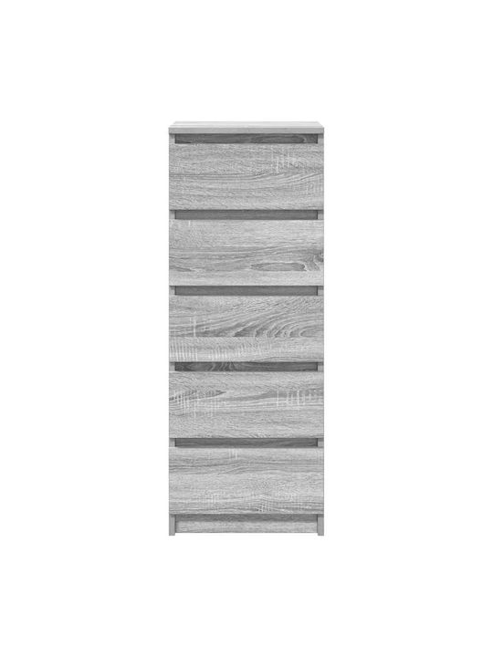 Συρταριέρα Γραφείου Ξύλινη Γκρι Sonoma 37.5x35x99cm