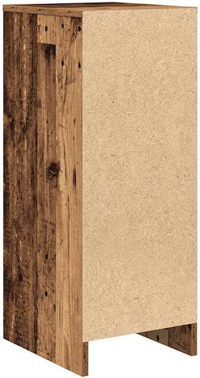 Büroaufbewahrungsschublade aus Holz Braune 29,5x34x76cm