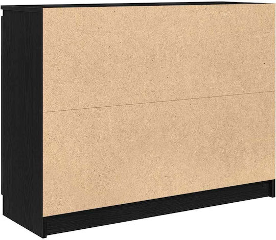 Sertar De Birou Din Lemn Nuanță De Stejar Negru 100.5x35x76cm