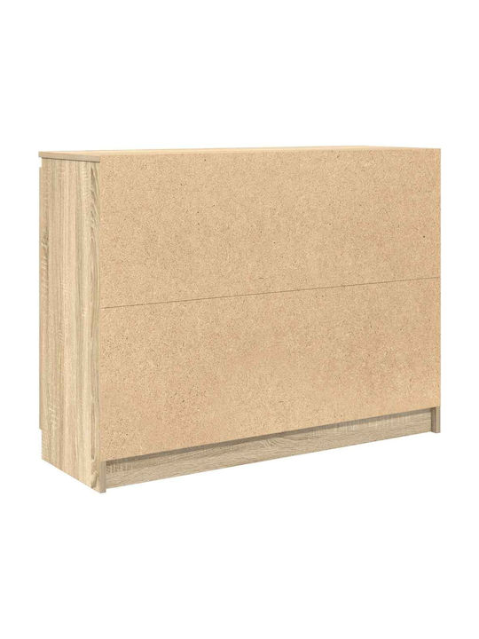 Office Storage Chipboard Drawer Coffee L100.5xW35xH76cm