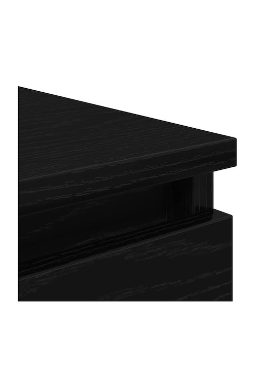 Office Storage Chipboard Drawer Black Oak L37.5xW35xH99cm