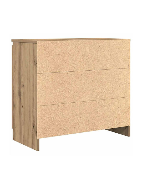 Чекмеджета Офис Дървена Кафяв 71x35x65см