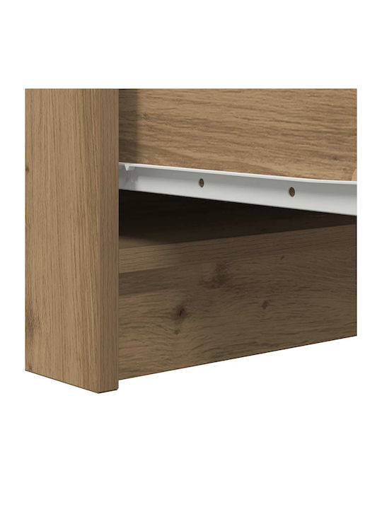Office Storage Chipboard Cabinet Coffee L29.5xW34xH76cm