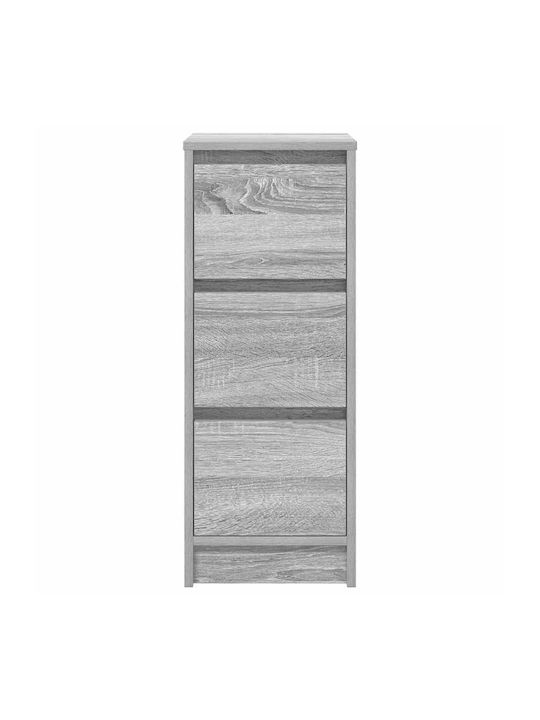 Office Storage Chipboard Drawer Grey Sonoma L29.5xW34xH76cm