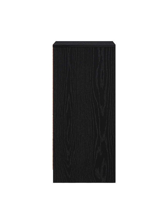 Office Storage Chipboard Drawer Black Oak, Black L29.5xW34xH76cm