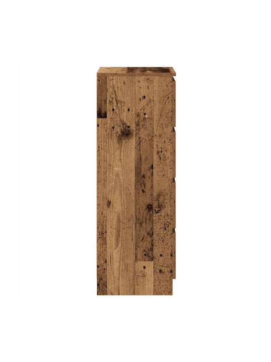 Συρταριέρα Γραφείου Ξύλινη Καφέ 37.5x35x99cm