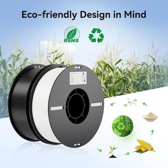 Creality3D PLA 3D-Drucker-Filament 1.75mm Black & White 4kg