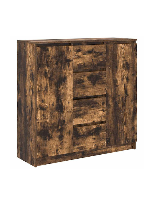 Wooden Chest of Drawers Coffee 100.5x35x98.5cm