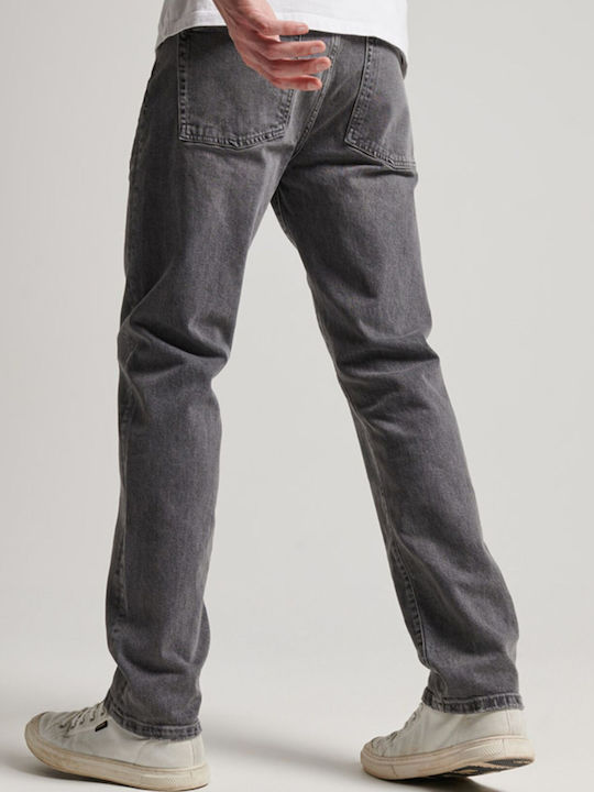 Men's Jeans Pants with Slim Straight Fit Gray
