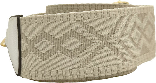 Curea reglabilă pentru geantă 5cm Crossbody sau de umăr cârlig metalic auriu culoare solidă diamante alb fildeș
