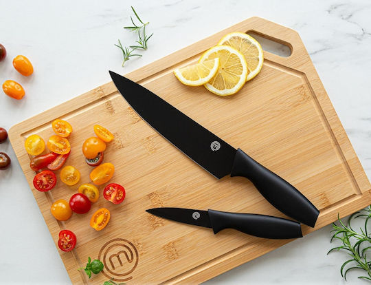 MasterChef Σετ Επιφάνεια Κοπής Ξύλινη Μπεζ 2τμχ
