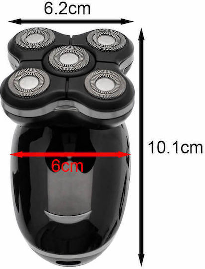 Kemei KM-1111 Περιστρεφόμενη Ξυριστική Μηχανή Προσώπου Επαναφορτιζόμενη