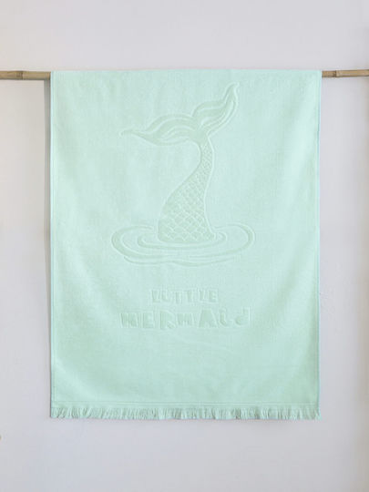 Nima Kids Πετσέτα Θαλάσσης 70x140 Little Mermaid Jacquard Τιρκουάζ
