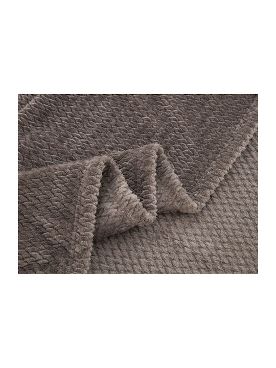 Liolios Home Jf09 Fleece Blanket Single 160x240cm Taupe