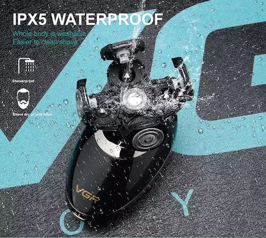 VGR V-302 Περιστρεφόμενη Ξυριστική Μηχανή Προσώπου / Σώματος Επαναφορτιζόμενη