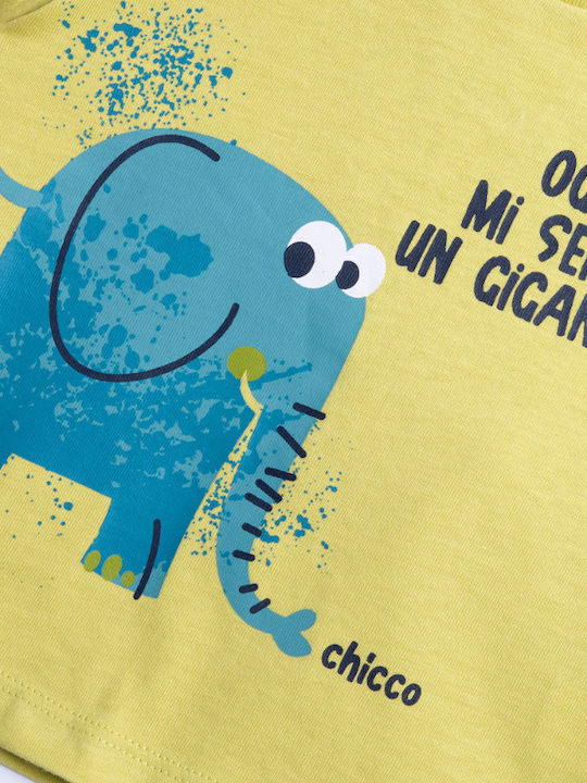 Chicco Παιδική Πιτζάμα Καλοκαιρινή Κίτρινη