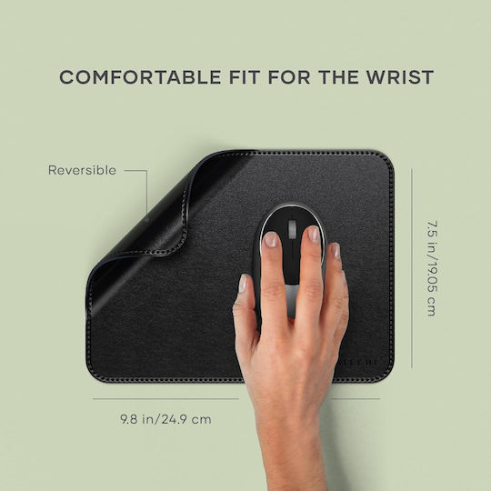 Satechi Premium Vegan-δερμάτινο Mouse Pad Μαυρο Sa-st-lmpk