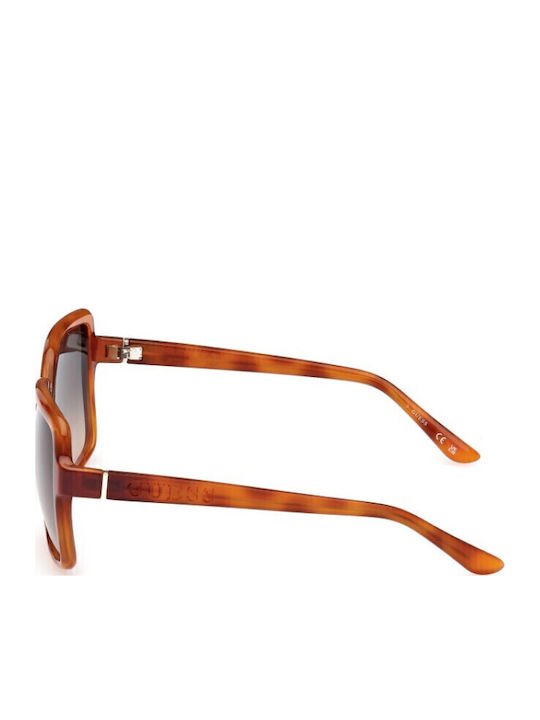 Guess Guess Damen Sonnenbrille mit Schwarzer Schildkröte Horn umrandetem Rahmen und Gray Verlaufsfarbe Gläser GU00157 53P
