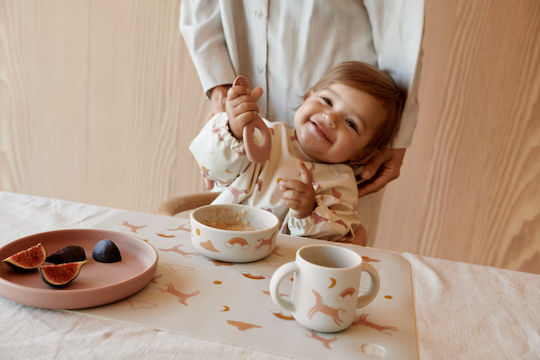 Liewood Dream Silicone Baby & Kids Feeding Set Brown 4 Pieces
