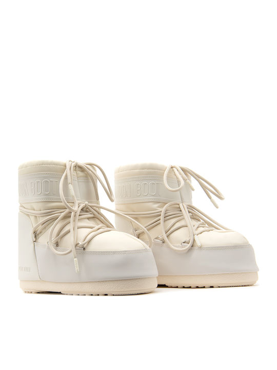 Icon Low Women's Boots with Rubber Beige
