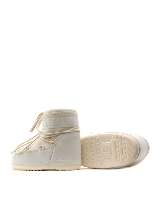 Icon Low Women's Boots with Rubber Beige