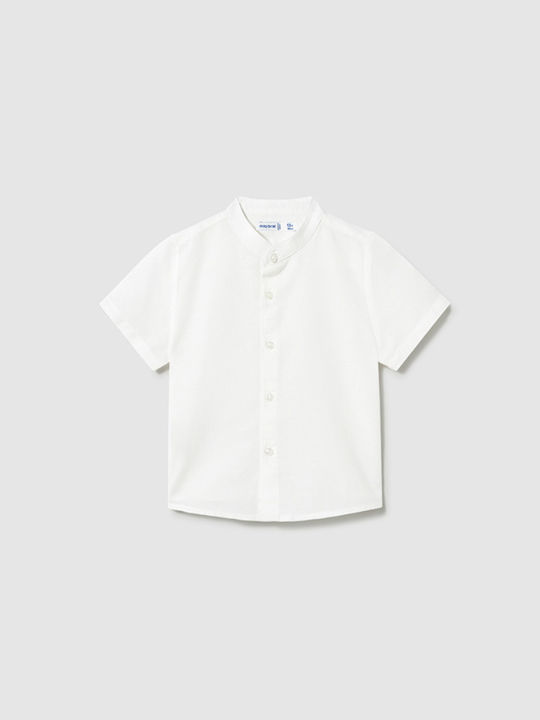 Mayoral Kids Linen Shirt White