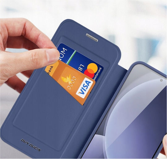 Dux Ducis Skin X Pro Brieftasche Synthetisches Leder Blau (Galaxy S25+)