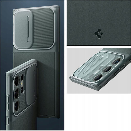 Spigen Optik Armor Back Cover Πλαστικό / Σιλικόνης 2mm Πράσινο (Galaxy S25 Ultra)