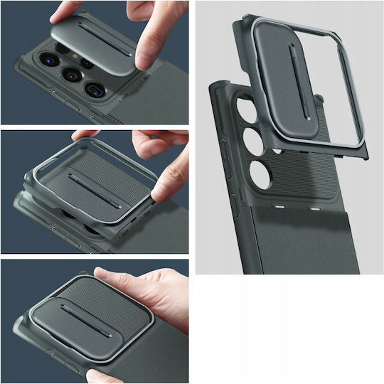 Spigen Optik Armor Back Cover Πλαστικό / Σιλικόνης 2mm Πράσινο (Galaxy S25 Ultra)