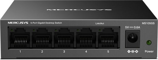 Mercusys MS105GS Unmanaged L2 Switch with 5 Gigabit (1Gbps) Ethernet Ports