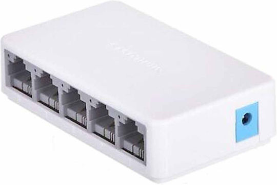 Mercusys MS105 v1 Unmanaged L2 Switch με 5 Θύρες Ethernet