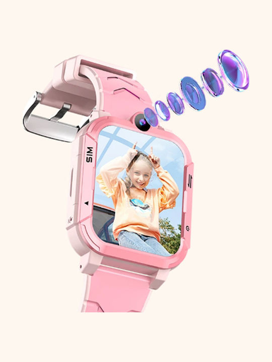 BlackView Детски Часовник с GPS и Силиконова Каишка Розов