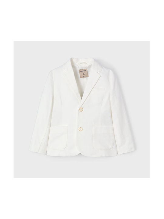 Mayoral Kids Blazer Cream