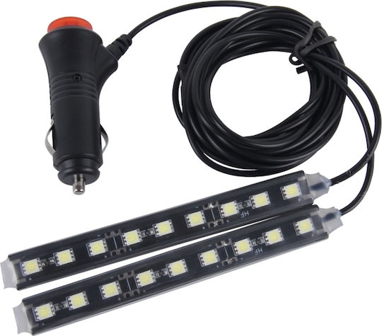 2 1 4.5w 18 Smd-5050-led Rgb Car Floor Decoration Atmosphere Neon Light Dc 12v White Light