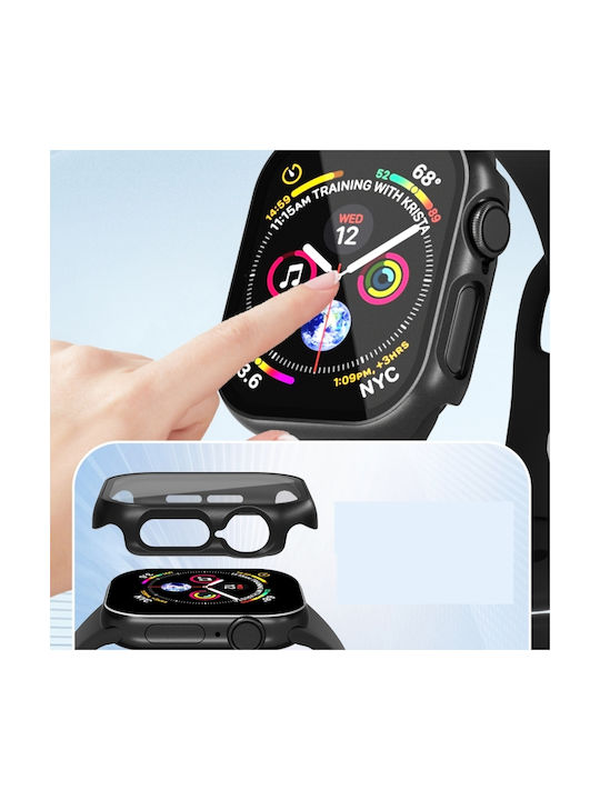 Plastikhülle mit Glas in Gray Farbe für Apple Watch Serie 10 46 mm