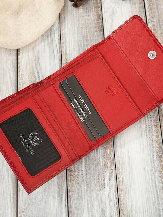 Малък Дамско Портмоне Класически с RFID Червен