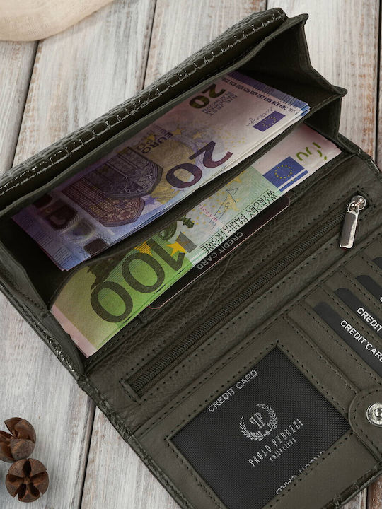 Малък Дамско Портмоне Класически с RFID Зелен