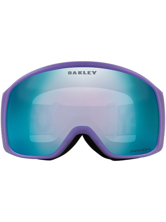 Oakley Flight Tracker M Ski & Snowboard Goggles Kids Purple with Lens in Blue Color