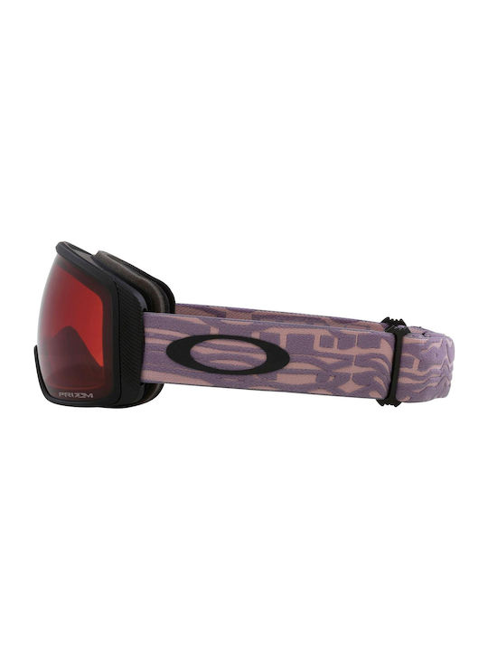 Oakley Flight Tracker M Μάσκα Σκι & Snowboard Ενηλίκων Μωβ με Φακό Polarized σε Μωβ Χρώμα