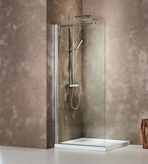 Devon Iwis Walk-in Разделител На Душ 87-89x185см Почистване На Стъклото Chrome